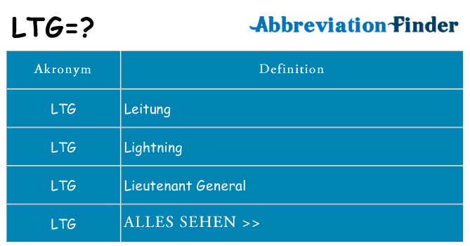 Wofür steht ltg