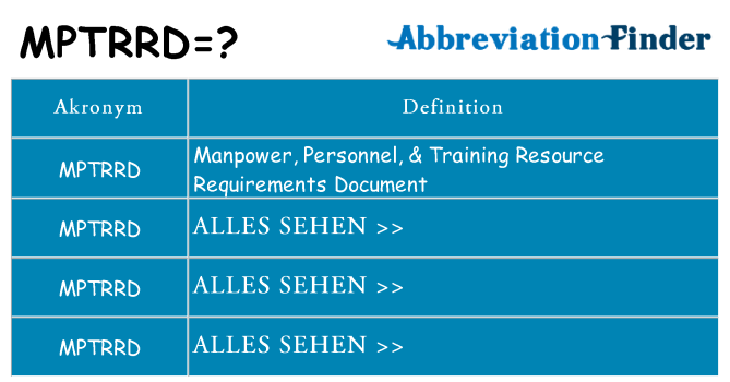 Wofür steht mptrrd