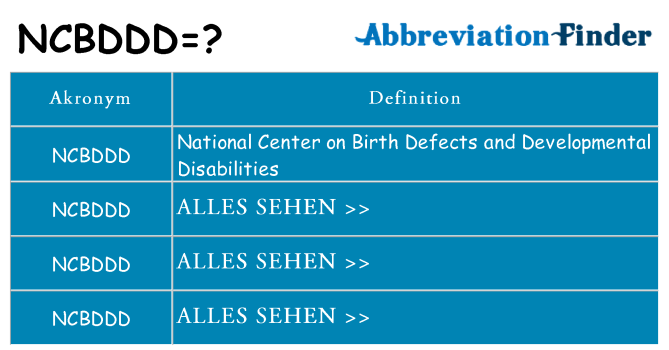 Wofür steht ncbddd