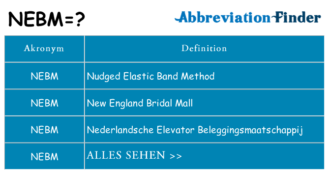 Wofür steht nebm