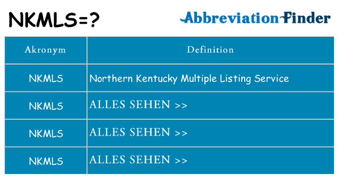 Wofür steht nkmls