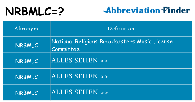 Wofür steht nrbmlc