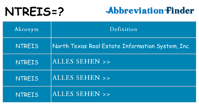 Wofür steht ntreis