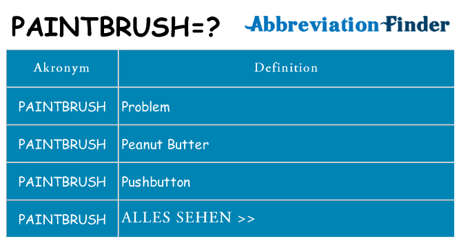 Wofür steht paintbrush