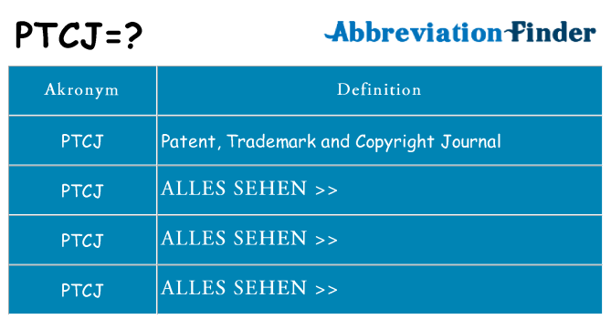 Wofür steht ptcj