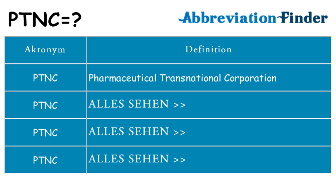 Wofür steht ptnc