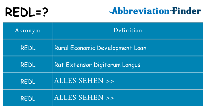 Wofür steht redl