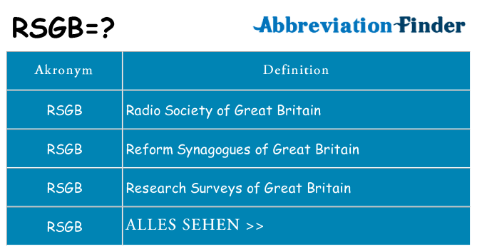 Wofür steht rsgb