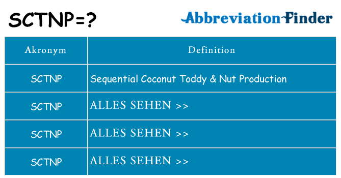 Wofür steht sctnp
