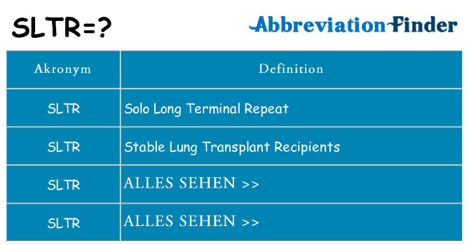 Wofür steht sltr