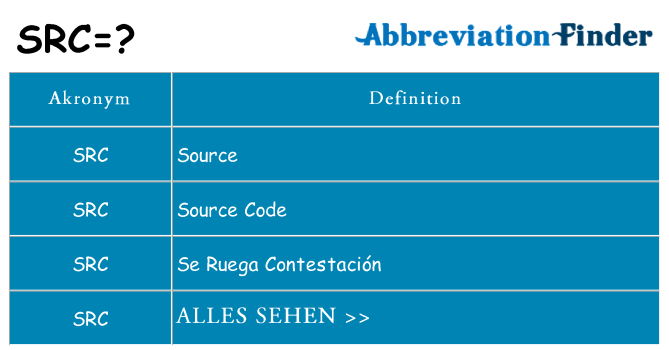 Wofür steht src
