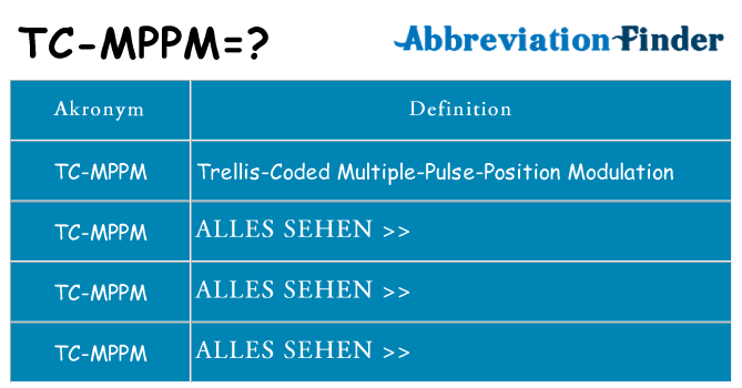 Wofür steht tc-mppm