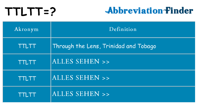 Wofür steht ttltt