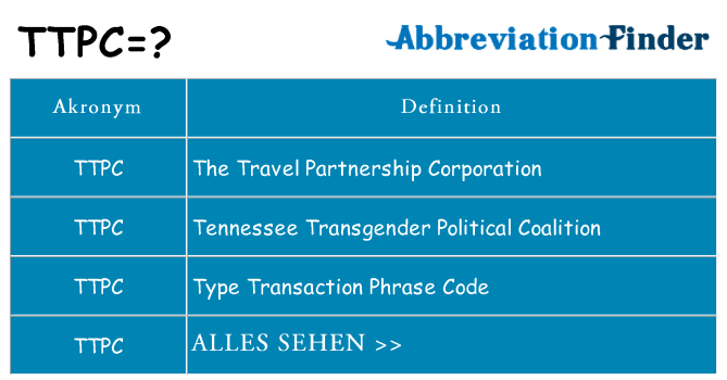 Wofür steht ttpc