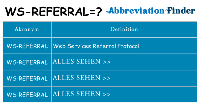 Wofür steht ws-referral