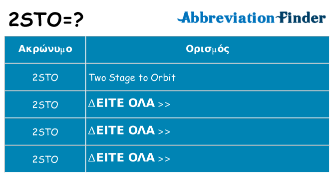 Τι σημαίνει 2sto ηρεμήσει