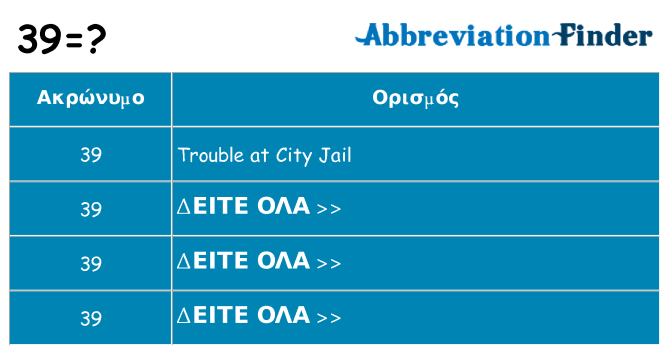 Τι σημαίνει 39 ηρεμήσει