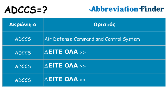 Τι σημαίνει adccs ηρεμήσει