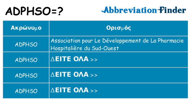 Τι σημαίνει adphso ηρεμήσει