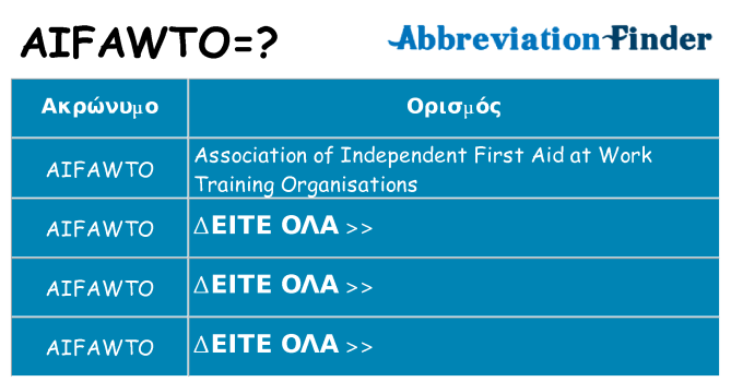 Τι σημαίνει aifawto ηρεμήσει