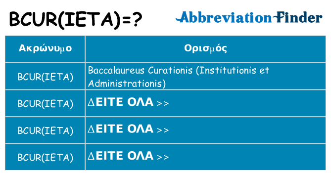 Τι σημαίνει bcurieta ηρεμήσει