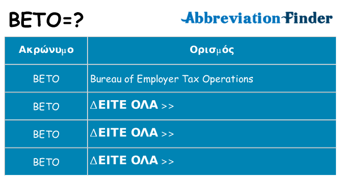 Τι σημαίνει beto ηρεμήσει