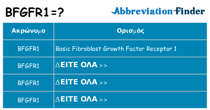 Τι σημαίνει bfgfr1 ηρεμήσει