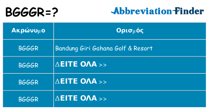 Τι σημαίνει bgggr ηρεμήσει