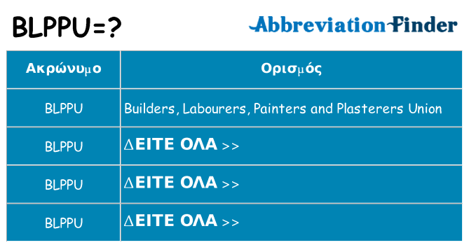 Τι σημαίνει blppu ηρεμήσει