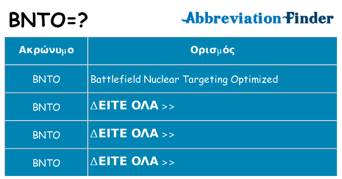 Τι σημαίνει bnto ηρεμήσει