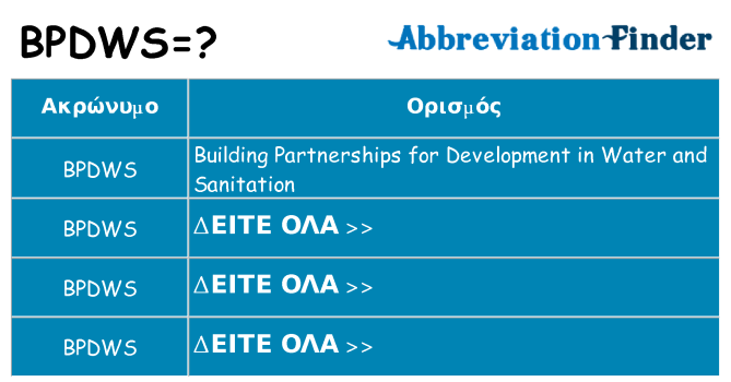 Τι σημαίνει bpdws ηρεμήσει