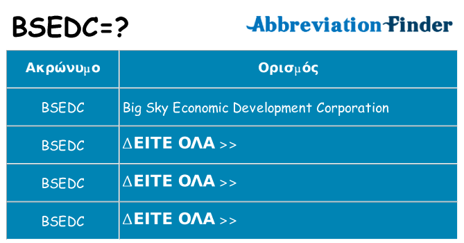Τι σημαίνει bsedc ηρεμήσει