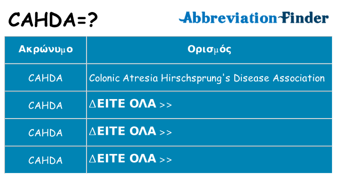 Τι σημαίνει cahda ηρεμήσει