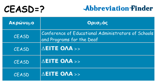 Τι σημαίνει ceasd ηρεμήσει