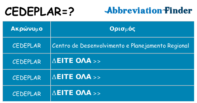 Τι σημαίνει cedeplar ηρεμήσει