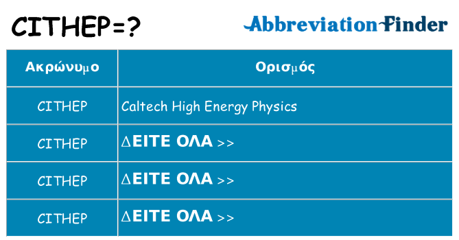 Τι σημαίνει cithep ηρεμήσει