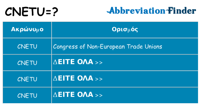 Τι σημαίνει cnetu ηρεμήσει