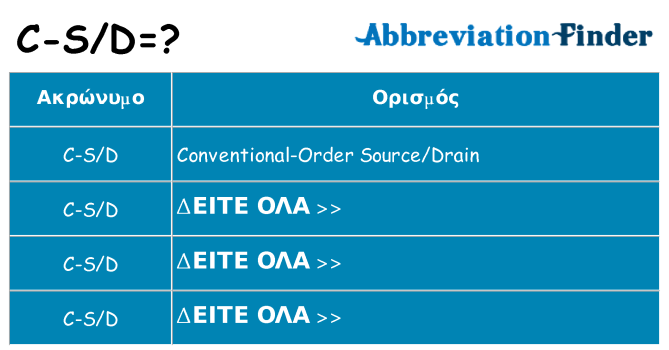 Τι σημαίνει c-sd ηρεμήσει