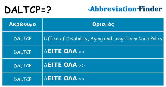 Τι σημαίνει daltcp ηρεμήσει