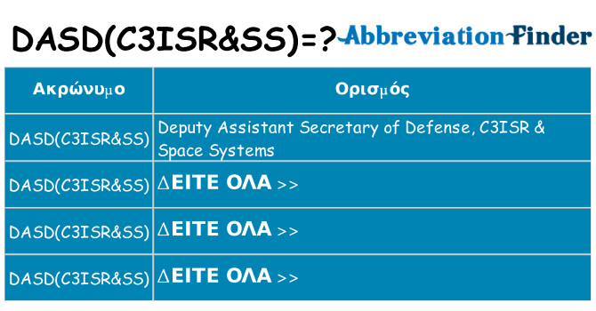 Τι σημαίνει dasdc3isrss ηρεμήσει