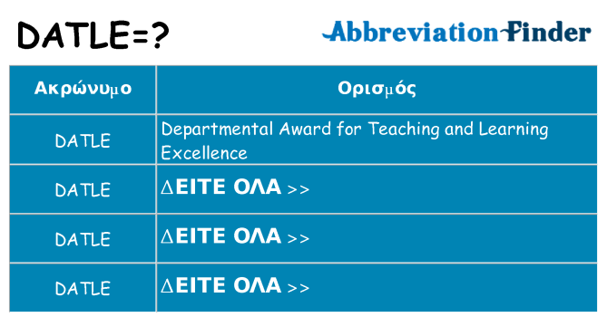 Τι σημαίνει datle ηρεμήσει