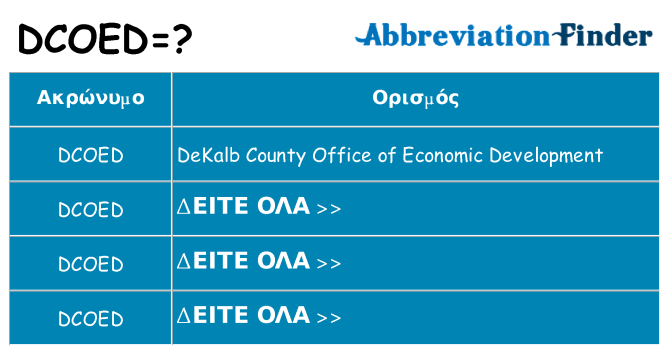 Τι σημαίνει dcoed ηρεμήσει