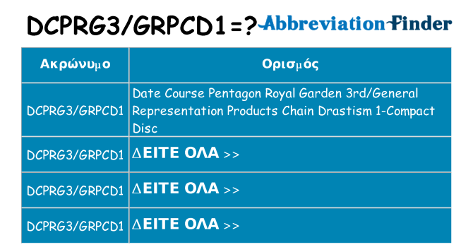 Τι σημαίνει dcprg3grpcd1 ηρεμήσει