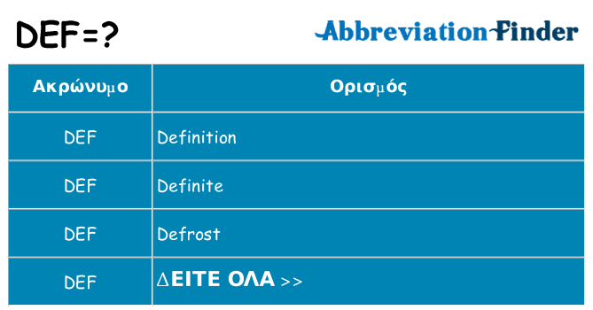 Τι σημαίνει def ηρεμήσει