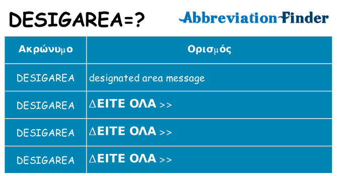 Τι σημαίνει desigarea ηρεμήσει