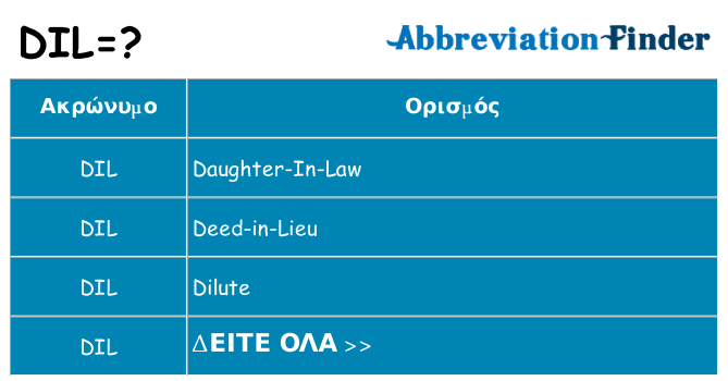 Τι σημαίνει dil ηρεμήσει