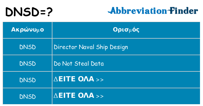 Τι σημαίνει dnsd ηρεμήσει