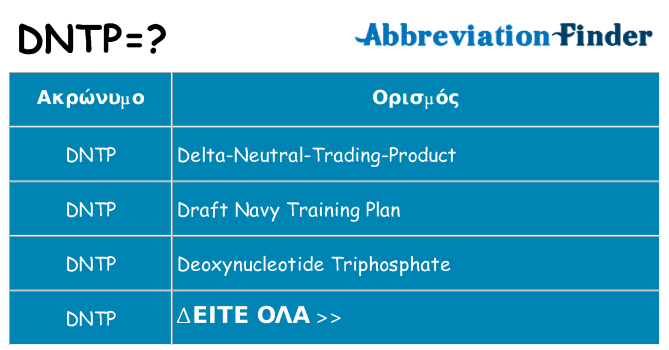 Τι σημαίνει dntp ηρεμήσει