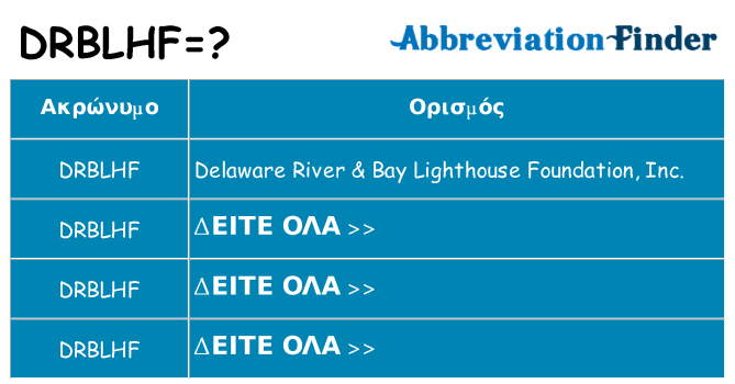 Τι σημαίνει drblhf ηρεμήσει