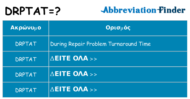 Τι σημαίνει drptat ηρεμήσει